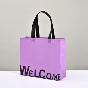Color Non-Woven Bag Coated Hot-Press Advertising Gift Bag Satchel Non-Woven Clothing Shopping Bag Printed Logo