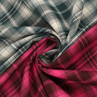 New in stock 148gTR Stretch Plaid Fabric Fashion Women dress Shirt JK Uniform suit Fabric