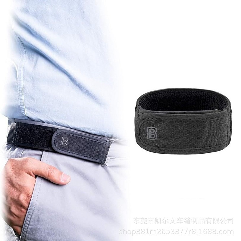 국경 간 야외 레저 게으른 벨트 탄성 벨트 벨크로 싱글 사이드 비 버클 나일론 벨트 편리한 스티커