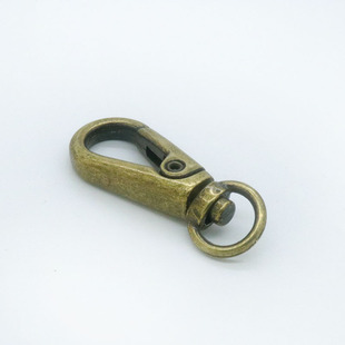 Factory wholesale zinc alloy dog buckle luggage hardware accessories pet traction rope rotary hook buckle spring key buckle