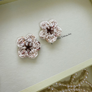 MP handmade wool hairpin girl flower clip children's retro side clip ins explosion European and American style pair