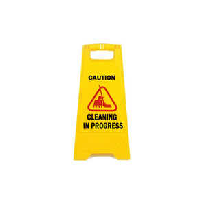 English version of the human character plate A sign do not park carefully sliding warning plastic sign