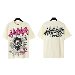 2024 summer new American fashion brand men's and women's lovers plus size loose pullover short sleeve T-shirt teen tee