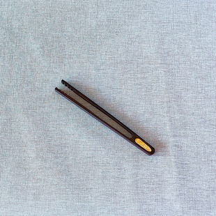 Natural bamboo tea clip lettering LOGO wholesale tea cup clip tweezers non-slip anti-scalding kung fu tea ceremony tea set accessories