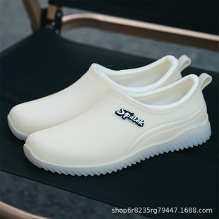 Cross-border new shallow mouth four seasons rain boots women's short tube non-slip waterproof shoes low kitchen work rubber shoes Taobao explosions