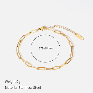 Cross-border New Distinctive DIY Free Match Pendant Pendant Necklace Women's Fashion All-match 18K Gold Stainless Steel Necklace