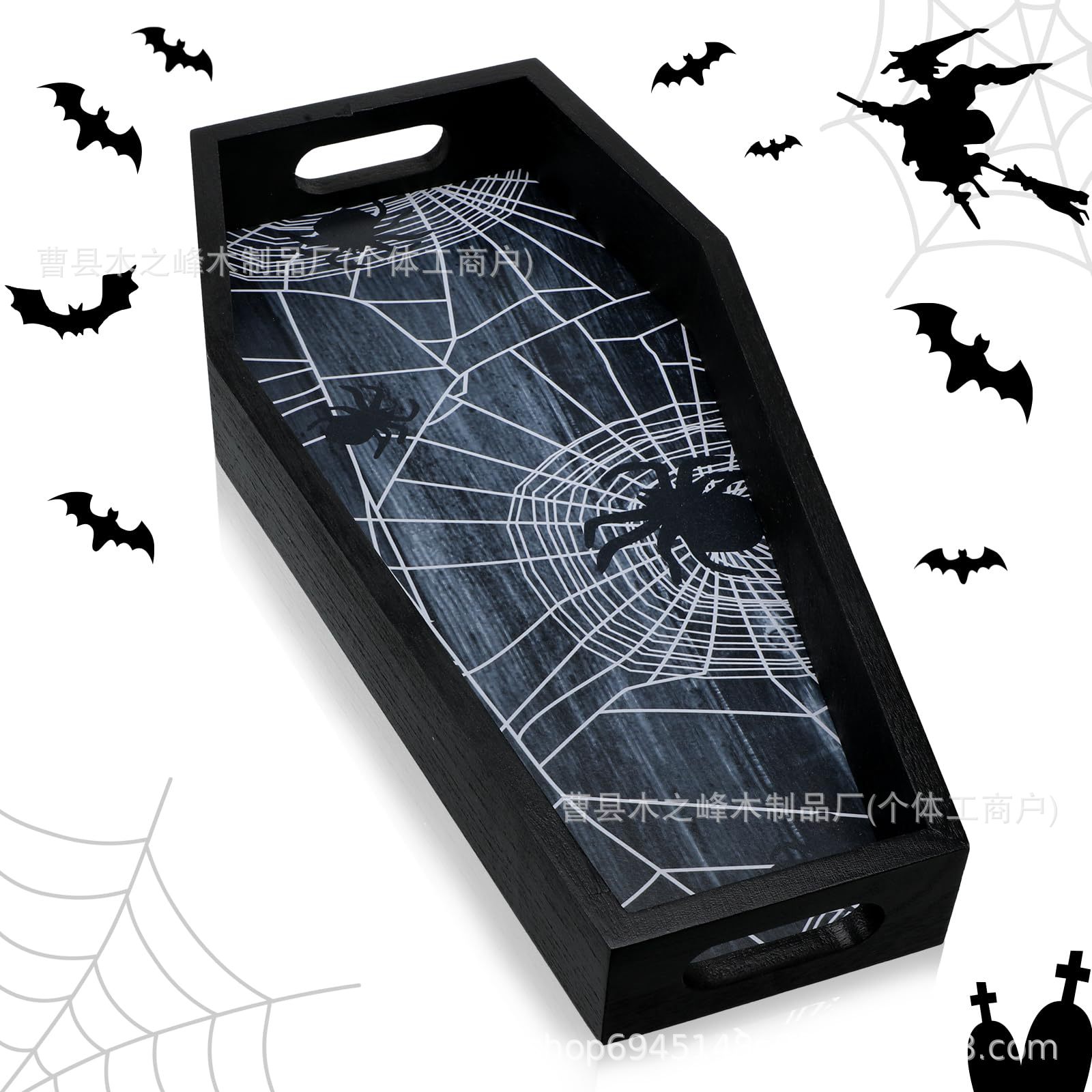 Wooden Storage Rack Gothic Coffin Display Rack Desktop Perfume Toiletries Storage Rack Cosmetics Storage Box