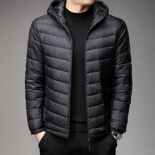 Light and light men's down cotton-padded jacket for middle-aged winter light short casual stand collar coat warm thin cotton-padded jacket