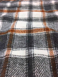 Ready Supply of Woolen Brushed Plaid Coat Clothing/shoes, Hats/bag Fabrics Shaoxing Supply