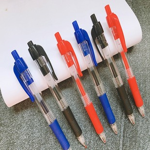 Factory direct push plastic ballpoint pen large capacity ink office advertising pen promotional gifts simple ballpoint pen