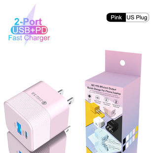 QC3.0 Быстрая зарядка многоцветная зарядная головка USB зарядное устройство портативное зарядное устройство для путешествий PD25W Быстрая зарядка мобильного телефона