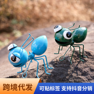 Iron pastoral style ant wall decoration creative snail decoration bar restaurant retro wall hanging wall decoration hanging