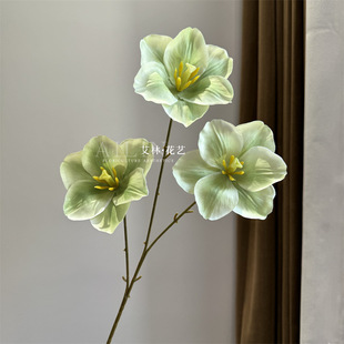 Flower arrangement is easy to use ~ 3 turned tulips without leaves wedding simulation flower decoration 3D open Dutch tulips