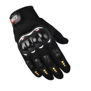 Spring and Autumn Men's Motorcycle Full Finger Gloves Racing Anti-fall Breathable Warm Gloves Non-slip Touch Screen Riding Gloves
