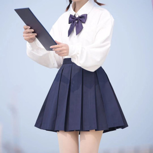 Factory wholesale ten boxes of pleated skirt jk uniform skirt solid color sailor dress Japanese eight boxes of pleated skirt high waist skirt