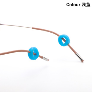 Glasses Silicone Ear Masses Silicone Ring Round Candy Color Ear Masses Ear Hook Ear Masses Color Accessories Wholesale