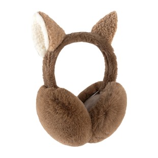 Autumn and winter raccoon dog earmuffs warm cute earmuffs imitation rabbit fur students riding covering ears warm foldable earmuffs