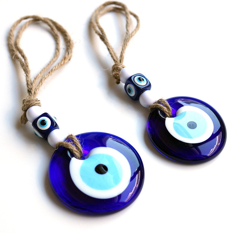 Chimei Jewelry Cross-Border Devil's Eye Pendant Turkish Greek Blue Eye Glass Pendant Wall Decoration in Stock