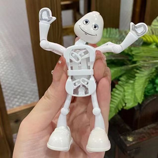 Creative dancing robot winding up toy nostalgic children's toy stickman dancing splits student toy