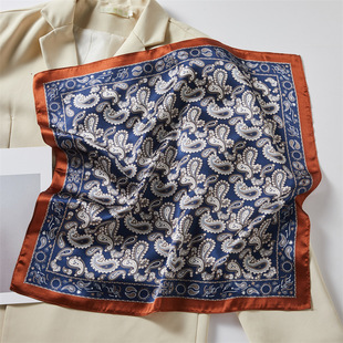 100% Silk Mulberry Silk Scarf Small Square Scarf Women's All-match New Style Fashion Scarf High-end Autumn and Winter Scarf