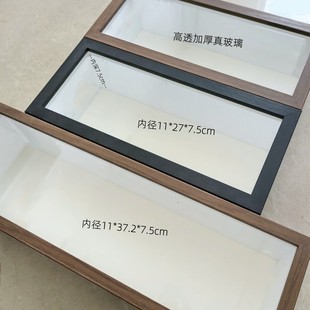 Wooden Hollow 7.5cm Stereo Photo Frame Ono Hand-made Blind Box Bubble Mart Collection Display Storage Frame Ornaments