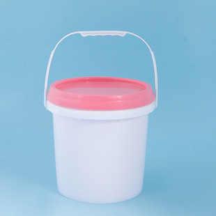 Factory wholesale plastic bucket 8L with lid thickened round waterproof coating bucket plastic bucket chemical bucket food packaging