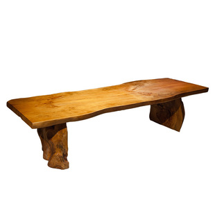 Simple Modern Living Room Log Coffee Table Tea Table New Chinese Style Tea Table Zen Style Tea Table and Chair Solid Wood Large Board Table and Chair Combination