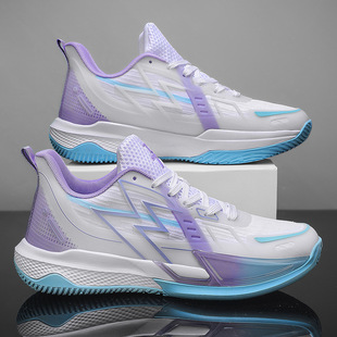 Autumn low-top basketball shoes for men and women breathable non-slip wear-resistant shock absorption lightweight soft bottom junior high school students actual combat sneaker