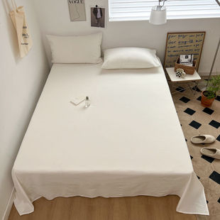 Class A Cotton Washed Cotton Bed Sheet Single Product 100 Quilt Pillowcase Three-piece Set Student Dormitory Bed Sheet Cross-border E-commerce Foreign Trade