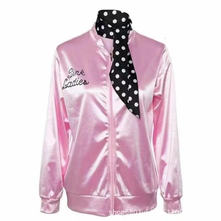 Pink Girl Coat Masquerade Stage Costume Costume Party Costume Halloween Carnival Satin Festival Costume