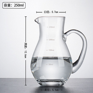 Thickened Glass Liquor Dispencer Wine Jug Household small size Jug Foreign Wine Red Wine Decanter for Hotel 500ml