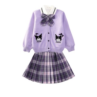 Coolomi clothes girls' coat spring and autumn 2024 new children's middle and big children girls' skirt jk suit college style