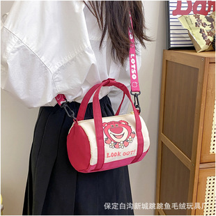 New summer cartoon small bucket ins Joker cute panda soft cute girl diagonal portable storage bag wholesale