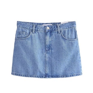 Foreign trade list! Spring new women's European and American style V-neck single-breasted Denim vest Denim skirt suit
