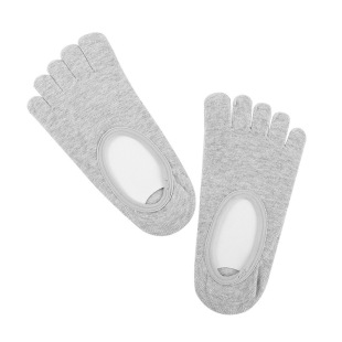 Five-finger socks men's invisible socks summer low-cut silicone non-slip men's and women's ankle socks toe socks source factory wholesale
