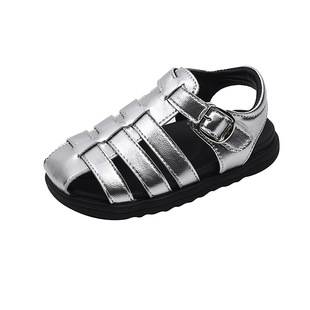 Children's Sandals 2025 Summer New Girls' Roman Shoes Soft Sole Non-slip Baby Shoes Girls' Beach Shoes