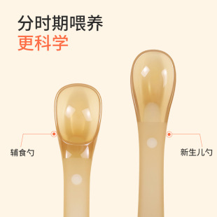 Baby Spoon Silicone Spoon Baby Silicone Soft Spoon Newborn Baby Children Soft Spoon Tableware Set Wholesale