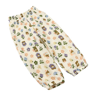 Amazon ebay cross-border summer children's mosquito-proof pants boys and girls cartoon pants summer casual trousers
