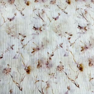 New in stock 100g crumpled chiffon floral printed fabric spring and summer dress casual wear headdress fabric