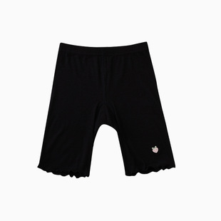 Girls' Anti-light Bottoming Shorts Children's Safety Pants Summer Little Girl's Three-part Pants Thin Ear-edged Pajama Pants Long