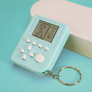 Cross-border Handheld Mini Game Console Large Square Keychain Pendant Stationery Store Gift Toy