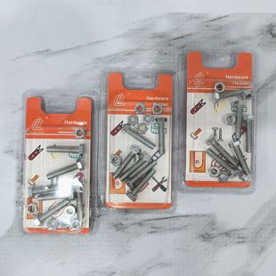 Suction card 6 outer and inner corner screw sets 6*30 bolts and nuts suit 2 yuan shop daily hardware wholesale