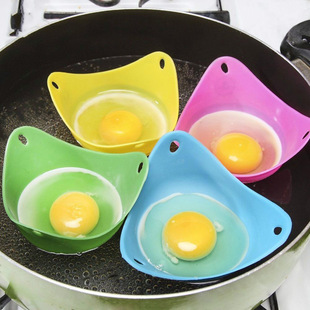 in stock silicone egg cup high temperature resistant egg cooker household kitchen tools silicone egg steamer non-stick pan egg holder