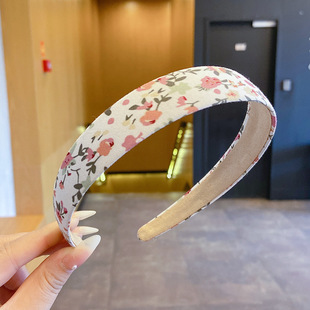 Summer Fresh Hair Band Women's Wide-brimmed Hair Tie Hair Cave Women's High Cranial Top Out-of-the-way All-match Hair Band Face Wash Hair Card Headwear