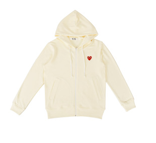Cross-border Japanese fashion brand HEYPLAY red love hooded sweater for men and women with the same spring and autumn coat