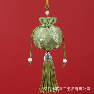 Chinese Style Sachet Sachet Pendant Chinese Herbal Mugworm Leaf Herbal Mosquito Repellent Car Hanfu Pocket Pendant Dragon Boat Festival