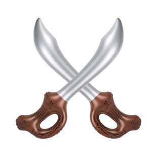 Factory supply inflatable pirate knife stage performance weapons props children PVC inflatable pirate sword toy