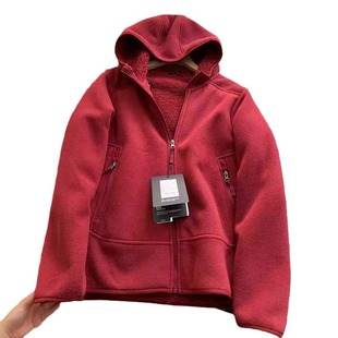 Out of the K list! Lovers ~ Thickened Warm Double-sided Fleece Windproof Fleece Outdoor Hooded Jacket Men