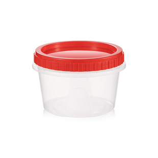 300ml disposable non-slip round spiral design meal dessert soup bowl twisted lid soup cup PP take-out packing box