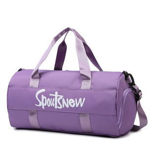 Gym Bag Dry and Wet Separate Swimming Bag Women's Crossbody Training Sports Bag Oxford Cloth Bag Short Distance Portable Travel Bag